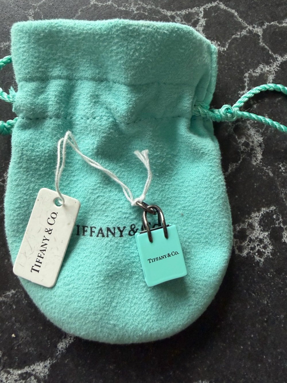 Tiffany & Co. Mini Padlock Charm in Tiffany Blue